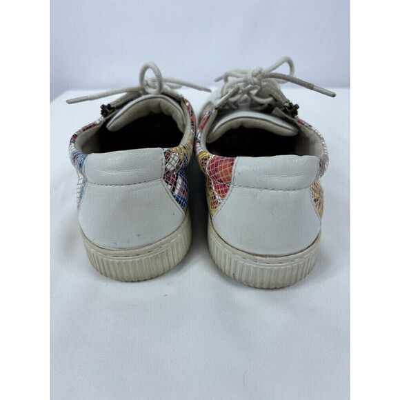 Born Mosaic Tamara Tamera Sneakers White Leather Brights 11 - Picture 8 of 12